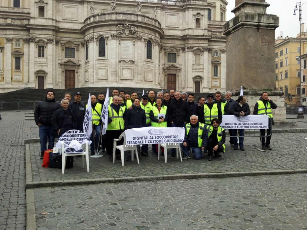 ancsa foto maniufastazione a Roma 19 febbraio 2019