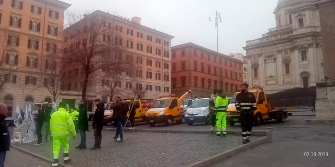 ancsa foto maniufastazione a Roma 19 febbraio 2019