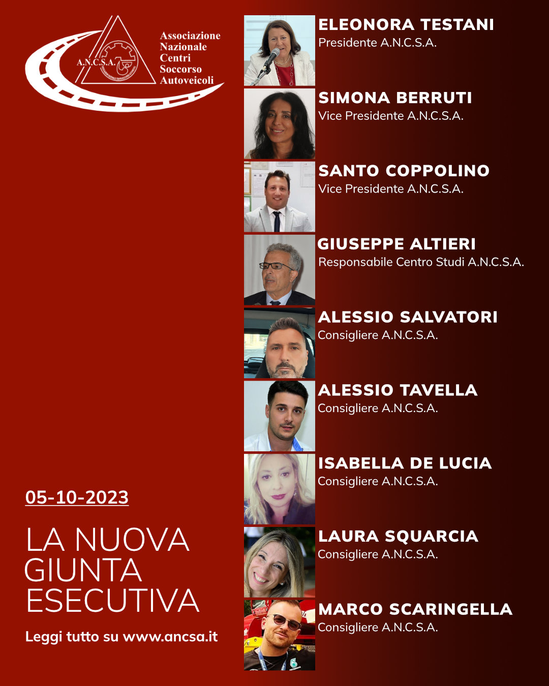 la nuova giunta esecutiva