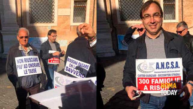 Presidio ANCSA sotto il Campidoglio di Roma